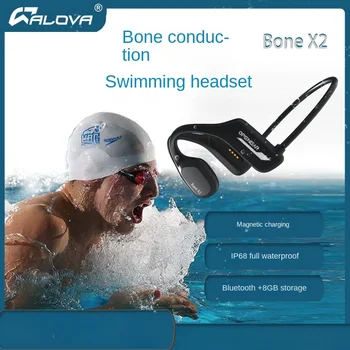 Гарнитура Bluetooth для плавания без ушей с истинной костной проводимостью, беспроводная спортивная гарнитура Bluetooth