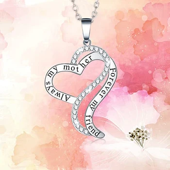 CAOSHI Романтическое Модное ожерелье на День матери Нежный дизайн в форме сердца Аксессуары для женщин Изящная леди Подарок ювелирных изделий для вечеринки