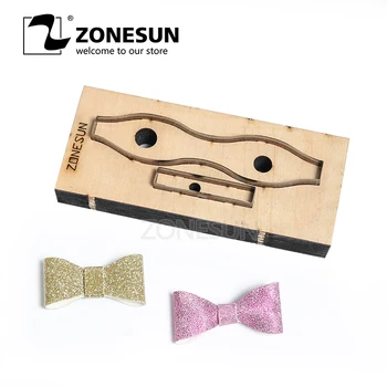 ZONESUN Bowknot Leather Cutting Die Papercraft Paper Art Инструмент для украшения кожи на станке для высечки Diy Резак для рукоделия