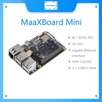Плата разработки MaaXBoard Mini, 1,8 ГГц A53 и 3D графический процессор, Интерфейс Gigabit Ethernet NXP embest