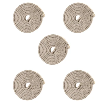 5 самоклеящихся рулонов войлочной ленты для твердых поверхностей (1/2 дюйма x 60 дюймов), кремово-белый