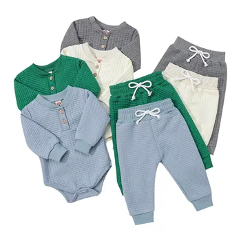 Детская одежда Весенне-осенний костюм с хлопчатобумажным воротником, куртка + брюки, Два комплекта детской одежды, товары для новорожденных