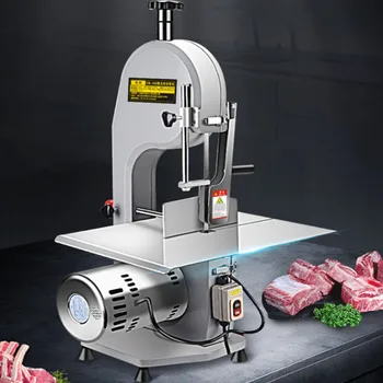Станок для резки костей 1500 Вт с 6 лезвиями Бесплатная Коммерческая Автоматическая Пила для приготовления бифштекса, свиной отбивной, замороженного мяса