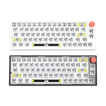 EPOMAKER TH66 Pro Kit 65% 66 Клавиш с возможностью горячей замены Bluetooth 5,0/2,4 ГГц/Type-C Проводная механическая игровая клавиатура DIY Kit