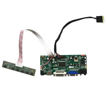 HDMI-совместимая плата VGA DVI Аудио ЖК-контроллера для 15,6-дюймового светодиодного монитора 1366x768 LTN156AT02