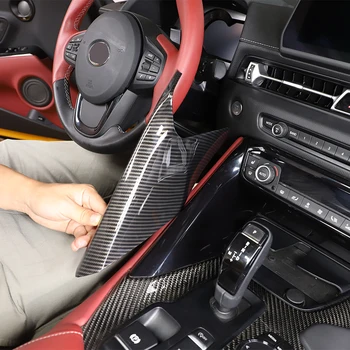 Для Toyota GR Supra A90 MK5 2019-2022 Автомобильные Аксессуары ABS Карбоновое волокно Центральная передача управления Боковая отделка Декоративная крышка