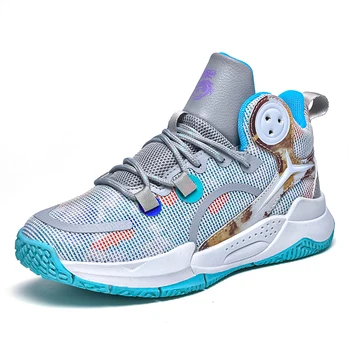 Детская баскетбольная обувь для девочек, кроссовки для мальчиков, уличная противоскользящая подростковая студенческая повседневная обувь, Размер 31-40