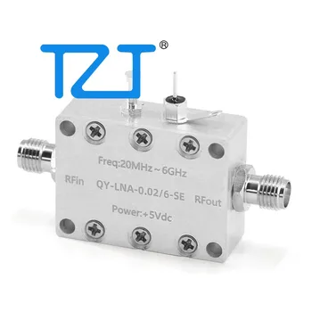 Усилитель LNA с низким уровнем шума TZT 0,02 - 6 ГГц, радиочастотный предусилитель с высоким линейным коэффициентом усиления и разъемом SMA