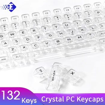 Прозрачные Колпачки для клавиш С Подсветкой MX Switch Механическая Игровая Клавиатура CBSA Profile Keycap ISO Layout RGB Key Cap DIY Key Cpas