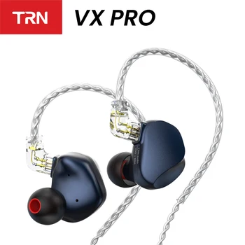 Наушники TRN VX PRO с гибридным приводом 8BA + 1DD, наушники-вкладыши Hi-Fi, Высококачественные Беруши с 2-контактным кабелем IEMs