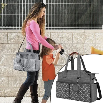 Вместительная сумка для мамы и ребенка, сумка для подгузников, сумка-тоут для улицы, Водонепроницаемая сумка для мамы на плечо для кемпинга