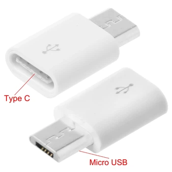 Белый USB 3.1 Type C Женский адаптер Micro USB Мужской адаптер зарядного устройства для Galaxy