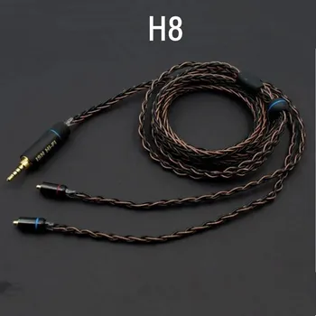 ISN Audio H8 8 Нитей OCC и гибридный MMCX/2Pin 0,78 мм Кабель для наушников Hi-Fi IEM-вкладышей с серебристым покрытием