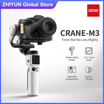 Zhiyun Crane M3 Ручной Карданный 3-Осевой Стабилизатор для Беззеркальных камер, Экшн-камер для мобильных телефонов Sony/Canon/iPhone 14 Pro Max