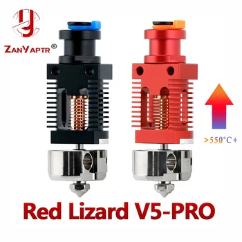3D Red Lizard V5 Pro V6 Hotend, Собранный Биметаллический Терморазрыв, Покрытый медью Hotend для CR-10 CR10S Ender-3 V2 Ender-3