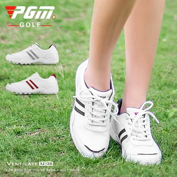 Женская обувь для гольфа PGM, нескользящие дышащие кроссовки для гольфа, женские водонепроницаемые кроссовки для занятий спортом на открытом воздухе XZ138