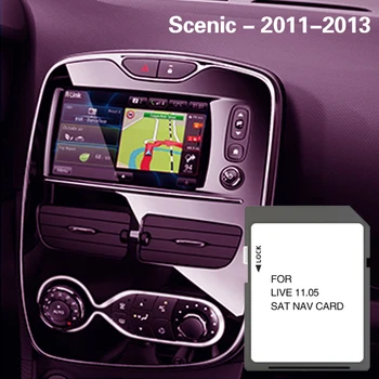 Совместим с картой Scenic 2011 2012 2013 Live 11.05, Литва, Португалия, Ирландия, Европа, карта GPS SD 8 ГБ