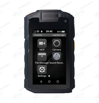 Стандартный порт для наушников, слот для SIM-карты Mini USB, камера для ношения на теле 4G с GPS-позиционированием для правоохранительных органов