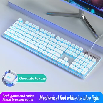 Манипулятор L1 feel проводная бесшумная мембранная клавиатура игровой офисный ноутбук светящаяся бесшумная клавиатура