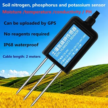 RS485, датчик азота, фосфора, калия почвы, 0-5 В, 0-10 В, 4-20 мА