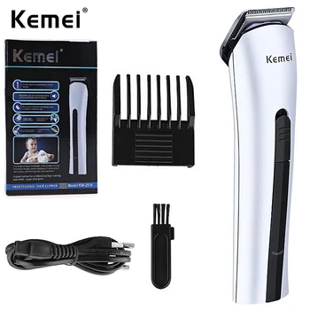 Kemei-2516 машинка для стрижки волос, триммер для стрижки бороды, электрический станок для бритья, перезаряжаемая электрическая бритва, парикмахерская для мужчин