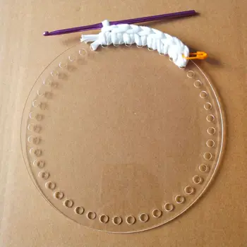 20шт Акриловая основа для вязания крючком с лазерной резкой, сумка для вязания крючком 