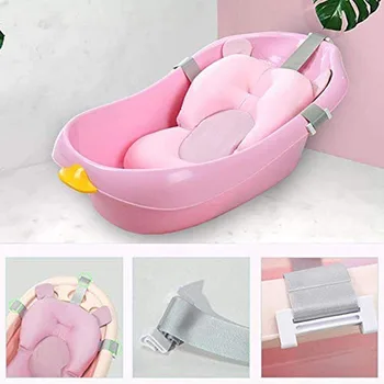 Складной детский стульчик для купания, противоскользящий коврик для ванной, нескользящий душ, подушка для поддержки ванны (только подушка)