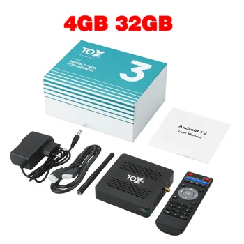 TOX3 Tv Box Android 11 Smart Tv Box 4 ГБ 32 ГБ Amlogic S905X4 Wifi BT4.1 1000M 4K HDR Медиаплеер Поддержка Google Play телеприставка