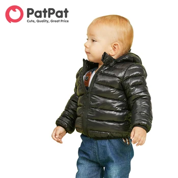 Детское пальто PatPat с капюшоном и длинными рукавами с 3D рисунком ушей