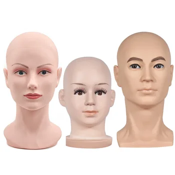 Профессиональная демонстрационная головка для париков для мужчин, женщин и детей, реалистичная голова манекена для шляп, очков и масок