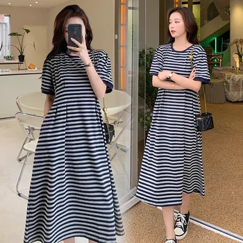 2022 Летнее платье для беременных с V-образным вырезом без рукавов, однотонный черный цвет