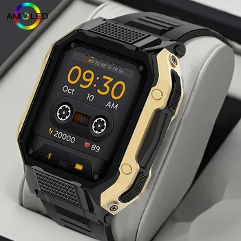 2023 Мужские Смарт-часы, Военный Монитор здоровья, Голосовой вызов AI Bluetooth, Фитнес, Водонепроницаемые Спортивные Смарт-часы для IOS Android Phone