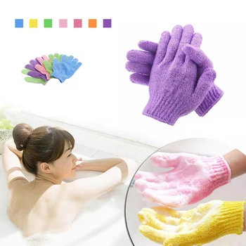Ванна для пилинга, отшелушивающие рукавицы, Перчатки, Щетка для душа, Пальцы, Полотенце, губка для массажа тела, Увлажняющий СПА-душ для мытья кожи