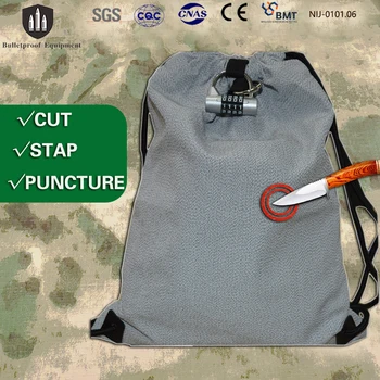 Легкий EN388, уровень 5, устойчивый к порезам, с замком, противоугонный рюкзак на шнурке, наплечная защитная сумка, устойчивая к порезам