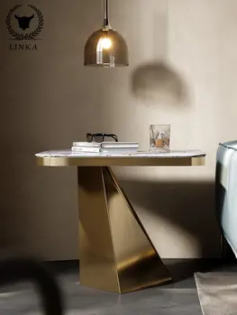 Шарм, роскошь, край, диван, гостиная, маленькая площадь, современная, простая и креативная, маленький журнальный столик, угол наклона в скандинавском стиле