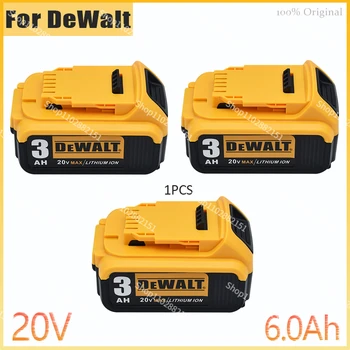 3.0AH для Dewalt 3000 мАч 20 В электроинструмент батарея для Dewalt DCB180 DCB181 DCB182 DCB201 DCB200 Максимальная мощность 18650 батарея