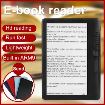 Устройство для чтения электронных книг с 7-дюймовым экраном HD TFT, цифровой аудиоплеер MP3, планшет, черный, 8 ГБ, штепсельная вилка США