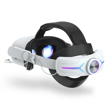 Для Meta/Oculus Quest 2 VR Регулируемый Головной Ремень 8000 мАч Power Bank Элитный Ремешок Замена для Oculus Quest 2 Аксессуары